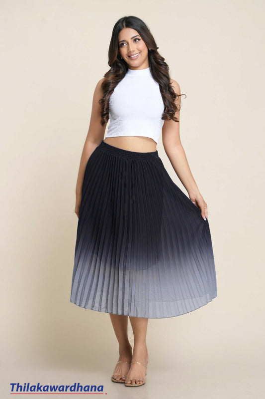 Midnight Breeze Pleated Skirt