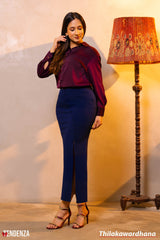 Tendenza Side Slit Mermaid Tight Skirt