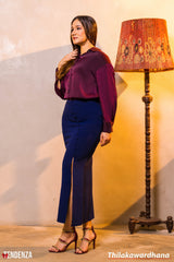 Tendenza Side Slit Mermaid Tight Skirt