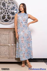 Tendenza Sleeveless High Neck Maxi Dress