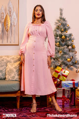 Tendenza Square Neck Elegant Maxi Dress