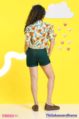 Tendenza Teen Printed Crop Top