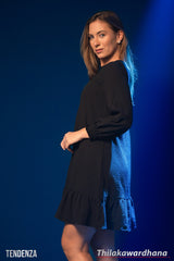 Tendenza Tiered Mini Frilled Hem Dress