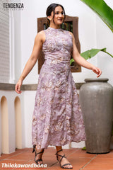 Tendenza Sleeveless High Neck Maxi Dress