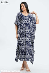 Aura V Neckline Kaftan Dress