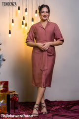 Tendenza Tie Up Midi Dress