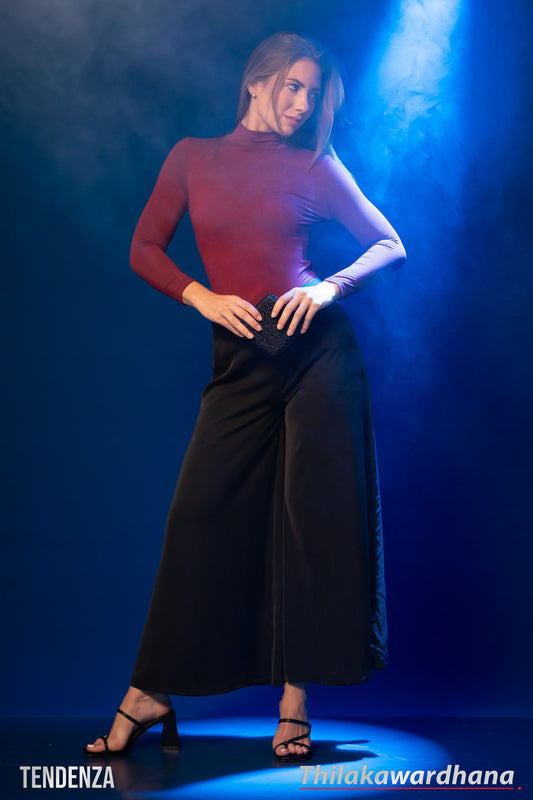 Tendenza High Waist Flow Drape Plazzo Pant