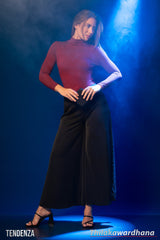 Tendenza High Waist Flow Drape Plazzo Pant