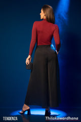 Tendenza High Waist Flow Drape Plazzo Pant