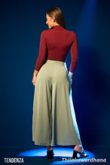 Tendenza High Waist Flow Drape Plazzo Pant