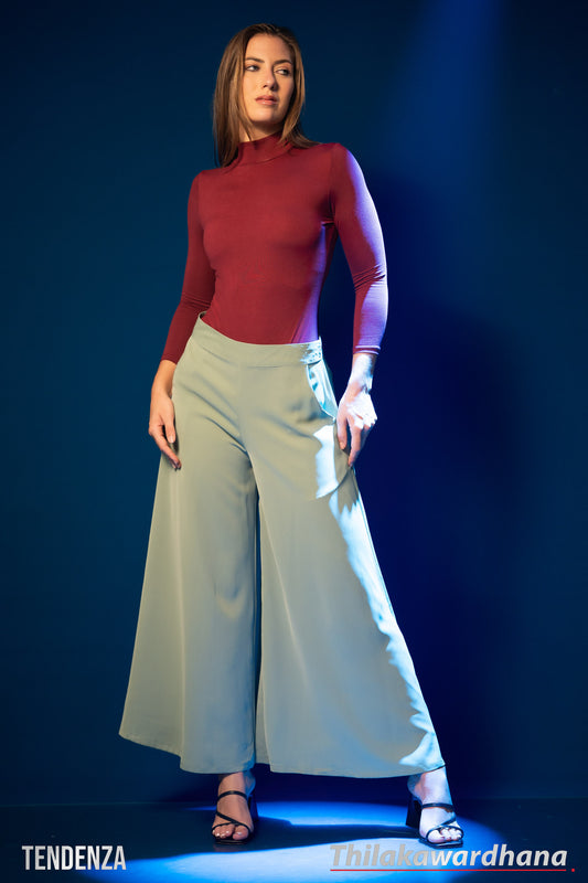 Tendenza High Waist Flow Drape Plazzo Pant