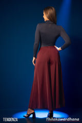 Tendenza High Waist Flow Drape Plazzo Pant