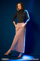 Tendenza High Waist Flow Drape Plazzo Pant