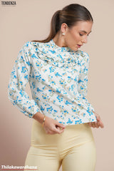 Tendenza Frill Detailed Long Sleeve Top