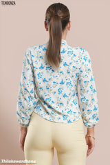 Tendenza Frill Detailed Long Sleeve Top