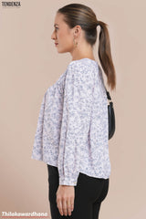 Tendenza Botanic Charm Button Down Top