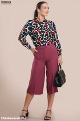 Tendenza Mid Length Wide Leg WW Pant