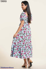 Tendenza Square Neckline Maxi Dress