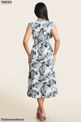 Tendenza Waist Belted Shirt Maxi Dress