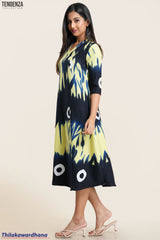 Tendenza Monochrome Mirage Midi Dress