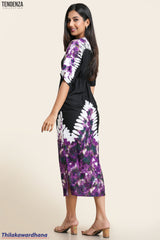 Tendenza Galaxy Printed Kaftan Dress