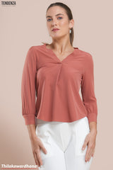 Tendenza Three Quarter Sleeve WW Top