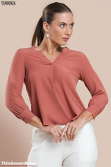 Tendenza Three Quarter Sleeve WW Top