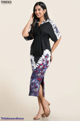Tendenza Galaxy Printed Kaftan Dress
