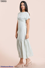 Tendenza Batwing Sleeve Maxi Dress