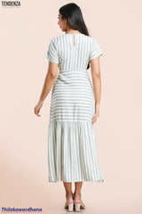 Tendenza Batwing Sleeve Maxi Dress