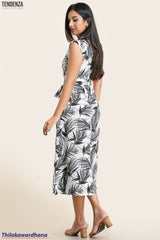 Tendenza Waist Belted Shirt Maxi Dress