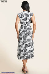 Tendenza Waist Belted Shirt Maxi Dress