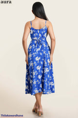 Aura Printed Strappy Dress