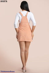 Aura V Neck Corduroy Dungaree