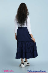 Tendenza Teen Ruffle Frill Midi Skirt