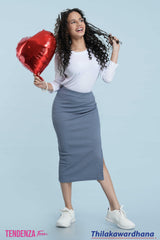 Tendenza Teen Side Slit Skirt