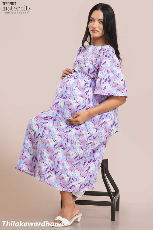 Tendenza Flutter Sleeve Maternity Dress