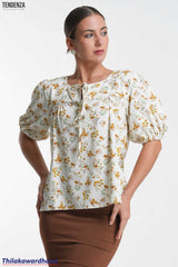 Tendenza Floral Printed Oversized Top