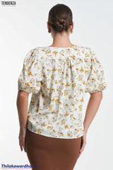 Tendenza Floral Printed Oversized Top