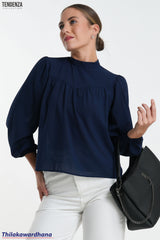 Tendenza High Neck Long Sleeve WW Top