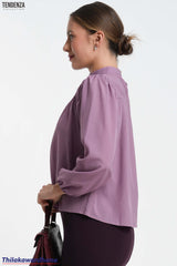 Tendenza High Neck Long Sleeve WW Top