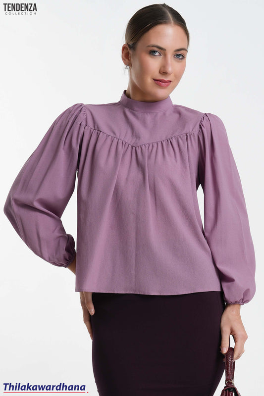 Tendenza High Neck Long Sleeve WW Top