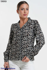 Tendenza Lapel Collar Cover Buttoned Shirt