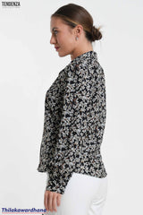 Tendenza Lapel Collar Cover Buttoned Shirt