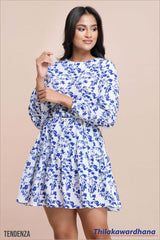 Tendenza Elara Blue Bloom Dress