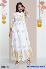 Aura Printed Kurtha Top