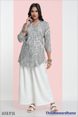 Aura Printed Kurtha Top