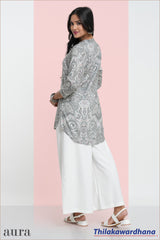 Aura Printed Kurtha Top