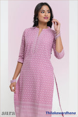 Aura Embroidered Kurtha Top