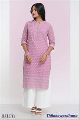 Aura Embroidered Kurtha Top